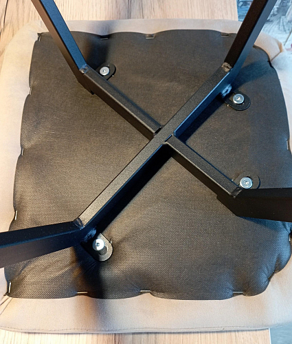 Стул на металлокаркасе Чилли темно-серый / черный каркас фото покупателя 699