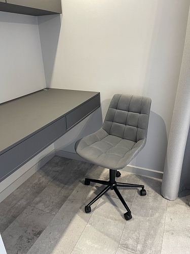 Компьютерное кресло Честер голубой (velutto 47 ) / черный фото покупателя 37