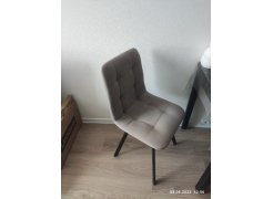 Стул на металлокаркасе Чилли синяя ткань / белый фото покупателя 112