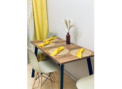 Деревянный стол Барон О 200 х 90 черная пленка шагрень / белый фото покупателя 48