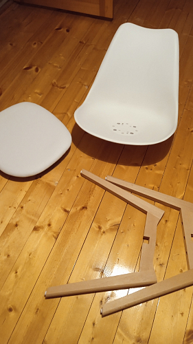 Деревянный стул Bonuss light gray / wood фото покупателя 48