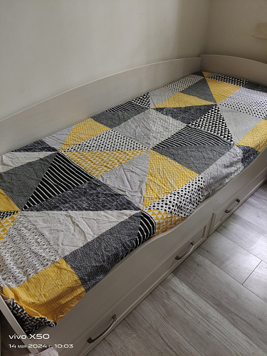 Односпальная кровать Колибри 80 х 190 см бодега фото покупателя 30