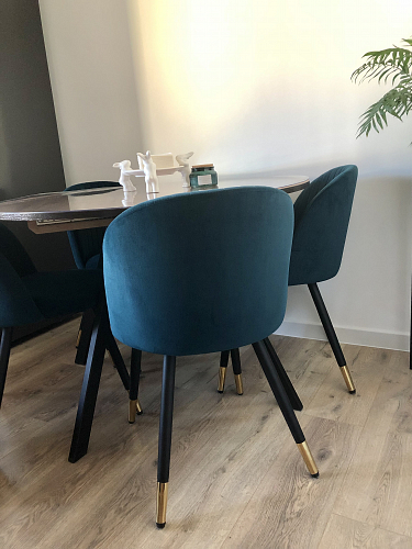 Стул на металлокаркасе Gabi 1 light purple / black фото покупателя 888