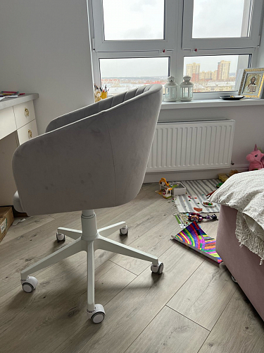 Компьютерное кресло Тибо светло-коричневый / белый фото покупателя 78