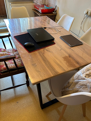 Деревянный стол Лота Лофт 140х80 дуб крафт табачный / черный матовый фото покупателя 262