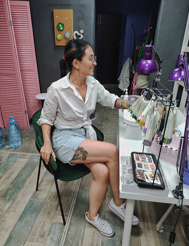 Стул на металлокаркасе Инклес желтый / черный глянец фото покупателя 7