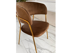 Стул на металлокаркасе Kamelia темно-серый / золотой фото покупателя 39