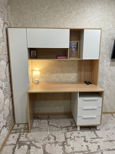 Компьютерный стол Комфорт 12.95 N дуб сонома / темно-серый фото покупателя 55