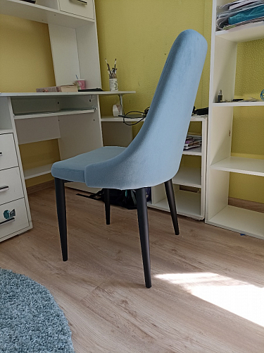 Стул на металлокаркасе Kora gray / black фото покупателя 82