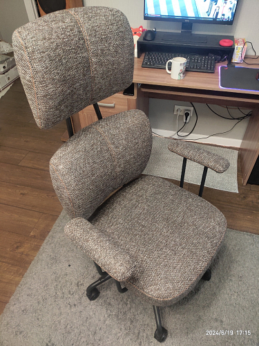 Компьютерное кресло City ткань темно-серый фото покупателя 4