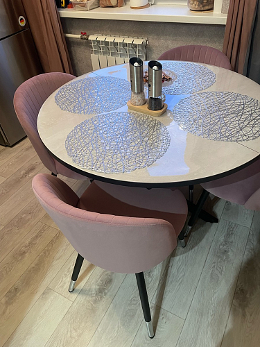 Стул на металлокаркасе Gabi gray / black фото покупателя 84