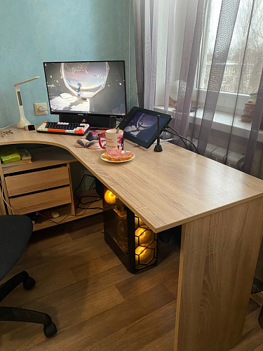 Письменный стол СПм-25 правый белый фото покупателя 62