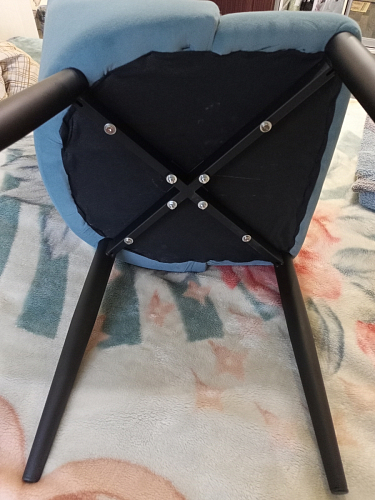 Стул на металлокаркасе Kora gray / black фото покупателя 101