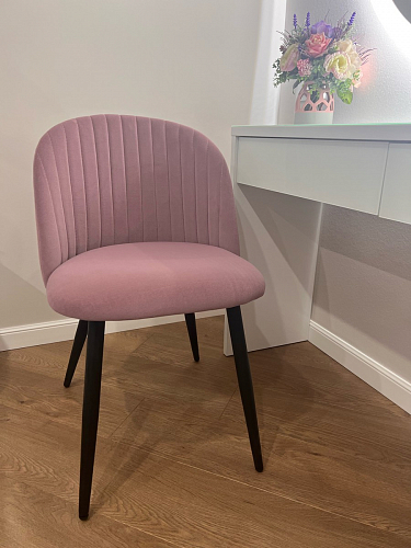 Стул на металлокаркасе Gabi 1 light purple / black фото покупателя 942