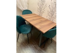 Деревянный стол Лота Лофт 120(160)х75 черный матовый / бетон светлый фото покупателя 929