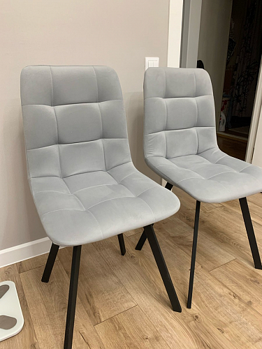 Стул на металлокаркасе Чилли синий / белый фото покупателя 1131