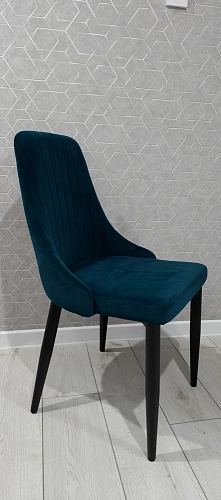 Стул на металлокаркасе Kora gray / black фото покупателя 40