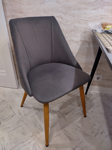 Стул на металлокаркасе Morgan dark gray фото покупателя 5