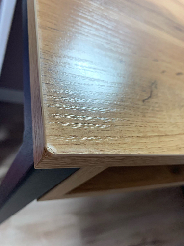 Письменный стол Леон Лофт дуб делано светлый / белый матовый фото покупателя 184