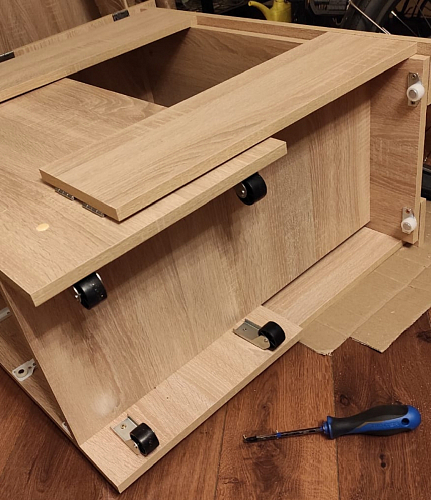 Стол-книжка Глория 606 М с ящиками дуб сонома фото покупателя 93