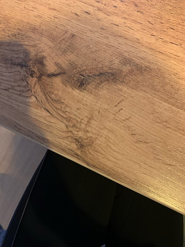 Стол Тринити Лофт 120 32 мм бетон / черный матовый фото покупателя 522