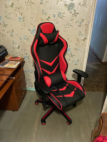 Компьютерное кресло Racer черное / оранжевое фото покупателя 18