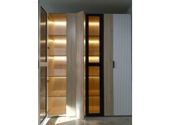 Витрина Стокгольм ШКВ-800 дуб сонома / софт черный фото покупателя 3