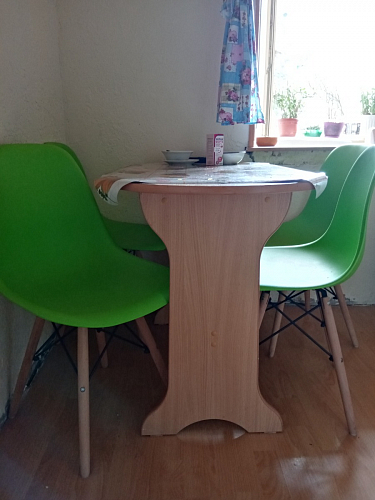 Стул Cindy Eames mod. 001 khaki / natural фото покупателя 341