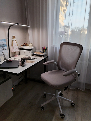 Компьютерное кресло Konfi light gray / white фото покупателя 201