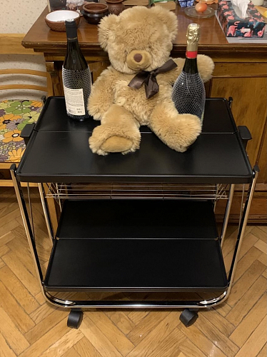 Столик сервировочный SC-5119 складной черный фото покупателя 59