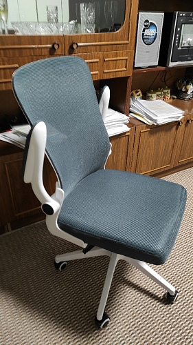 Компьютерное кресло Konfi light gray / blue / white фото покупателя 280