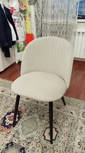 Стул на металлокаркасе Gabi latte / gold / black фото покупателя 508