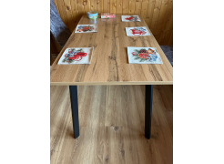 Стол Тринити Лофт 120 32 мм бетон / черный матовый фото покупателя 624