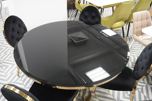 Стол Twist gold / black из шоурума 3