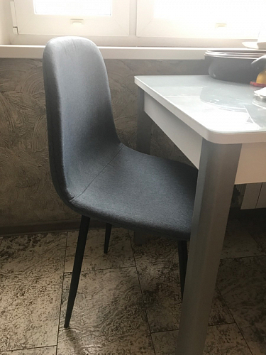 Стул на металлокаркасе Lilu dark grey / black фото покупателя 67