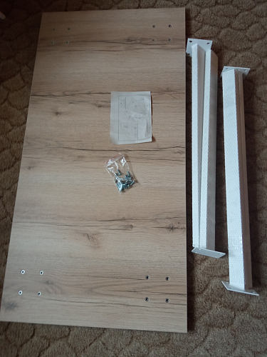 Стеклянный стол Фостер 120(160)х120х76 белый мрамор / черный фото покупателя 6