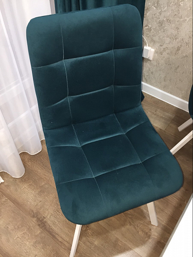 Стул на металлокаркасе Чилли синий / белый фото покупателя 1464