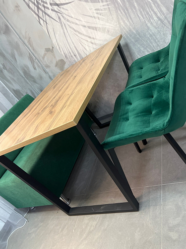 Деревянный стол Лота Лофт 120x75 дуб крафт табачный / черный матовый фото покупателя 701