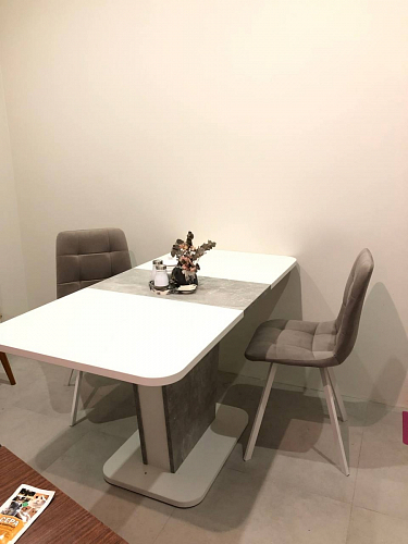 Стул на металлокаркасе Чилли черный / зеленый фото покупателя 846