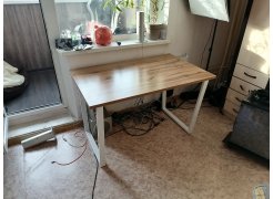 Стол Лота Лофт 140 25 мм юта / белый матовый фото покупателя 49