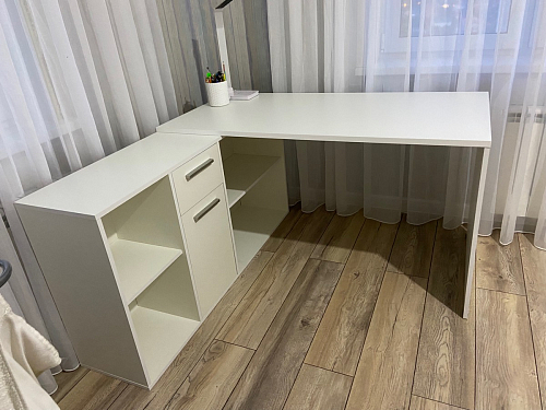 Письменный стол Лайт 03.245F белый гладкий 101 фото покупателя 198