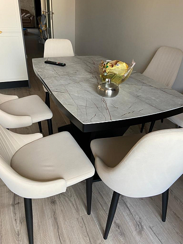 Стул на металлокаркасе Kora gray / black фото покупателя 470