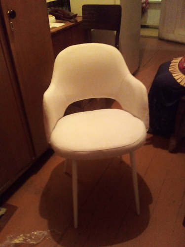 Деревянный стул Лауро патина золото / бежевый тесьма 11 фото покупателя 4