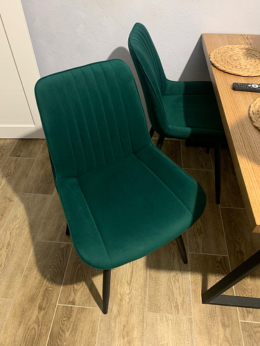 Стул на металлокаркасе Седа 360 К латте (velutto 08) / белый фото покупателя 316