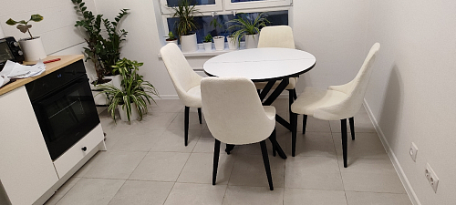 Стул на металлокаркасе Kora white фото покупателя 289