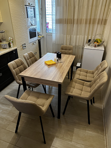 Стул на металлокаркасе Челси К бирюзовый / черный фото покупателя 21