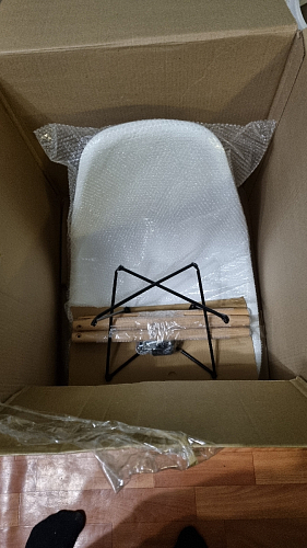 Пластиковый стул Eames PC-015 желтый фото покупателя 64