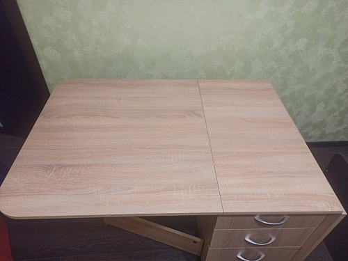 Стол-книжка Глория 606 М с ящиками дуб сонома фото покупателя 75