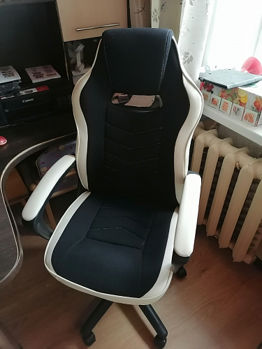 Компьютерное кресло Gamer черное / серое фото покупателя 102