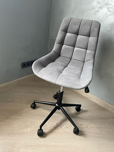 Компьютерное кресло Честер голубой (velutto 47 ) / черный фото покупателя 55